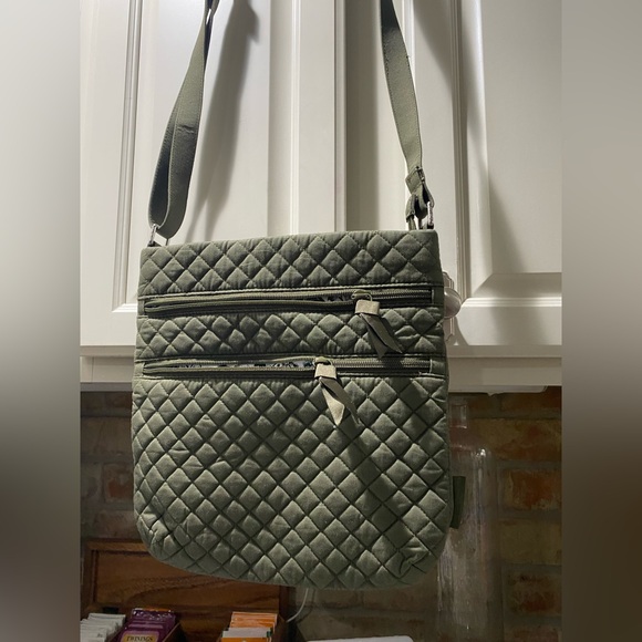 Vera Bradley Triple Zip Crossbody Purse - Picture 9 of 15